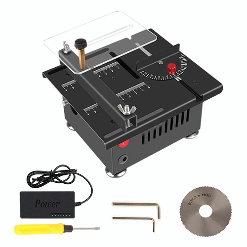 

Portable Multifunctional Utility Table S-aw DIY Woodworking Handmade Crafting Cutting Tool 7 Level Speed Regulation with 755 Motor 0~90° Angle Cutting (Liftable Sawblade Type)