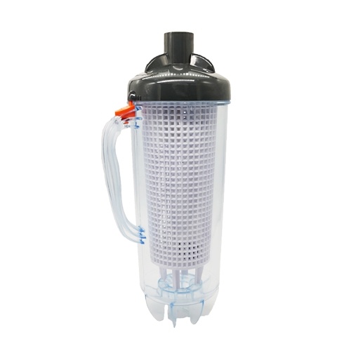 Swimming Pool Leaf Canister with Large Mesh Basket Hose Adapter Skims