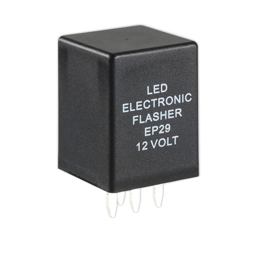

12V 4 Pins EP29 Electronic LED Flasher Telay Fix for Automobile Automotive Car LED Turn Signal Lamps Bulb Out Hyper Flash for Cadi