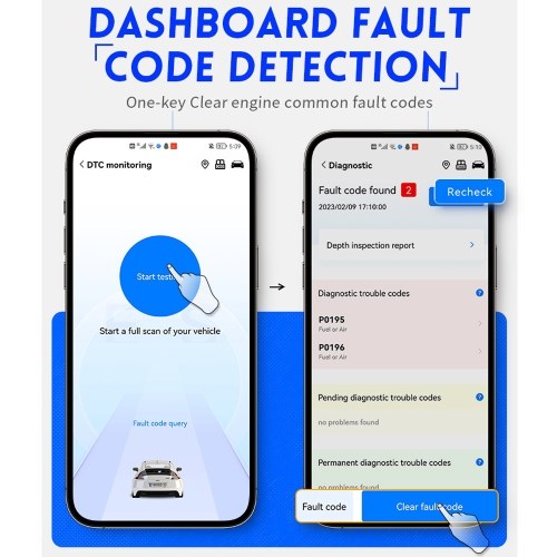 

FNIRSI FD10 Car On-Board Diagnostics Tool 2 Scanner Code Reader