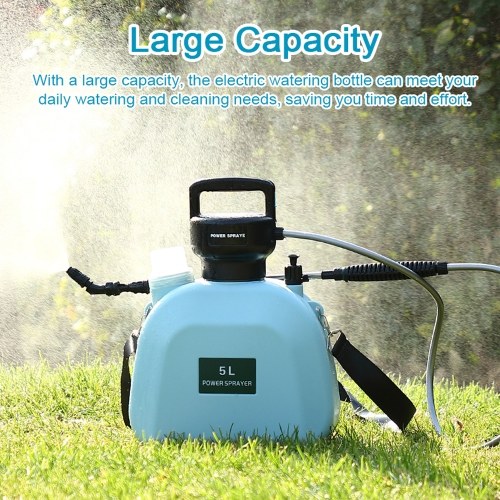 USB Rechargeable Shouldered Sprinkler Handheld Electric Sprayer Multifunctional Garden Plants Sprayer Window Cleaning Tool 8L 