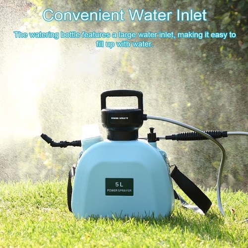USB Rechargeable Shouldered Sprinkler Handheld Electric Sprayer Multifunctional Garden Plants Sprayer Window Cleaning Tool 8L 