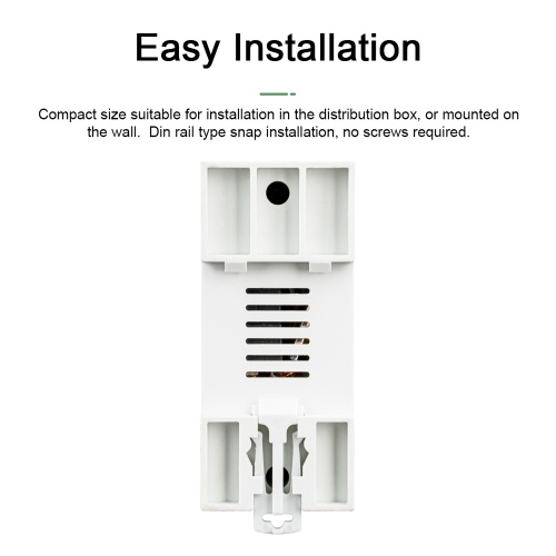 Tuya WiFi Intelligent Automatic Reclosing Protector Multifunctional Current Voltage Monitoring Meter LCD Display Switch Power Meter Protections Values Settable Mobilephone APP Control 