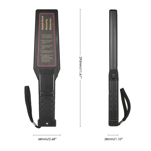 

KKmoon Adjustable Sensitivity Portable Metal Detector Safety Inspection Handheld High Performance Security Scanner Scanning Tool W