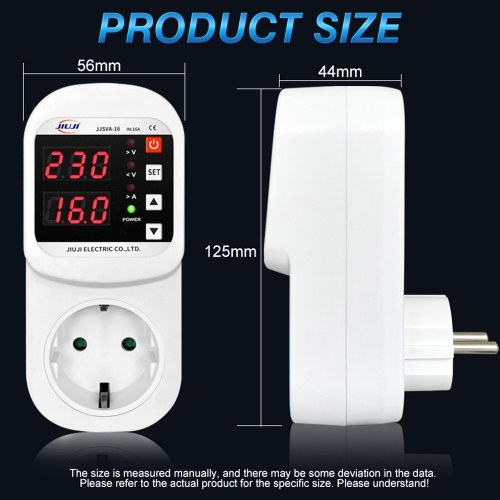 Automatic Voltage and Current Protector Socket LED Display Multifunctional Refrigerator Protecting Socket with Automatic Reset Function 