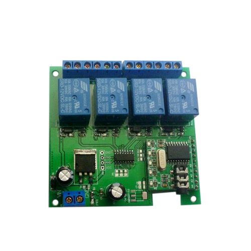 

12V 4CH Реле декодирования звука DTMF Самоблокирующаяся блокировка задержки Smart Home Switch