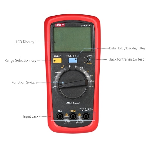 

UNI-T UT136C+ LCD Digital Multimeter