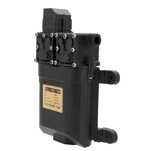 

12V DC High Pressure Intelligent Agricultural Electric Water Pump Water Sprayer Stainless Steel Dual Core Power Plants Watering Tools