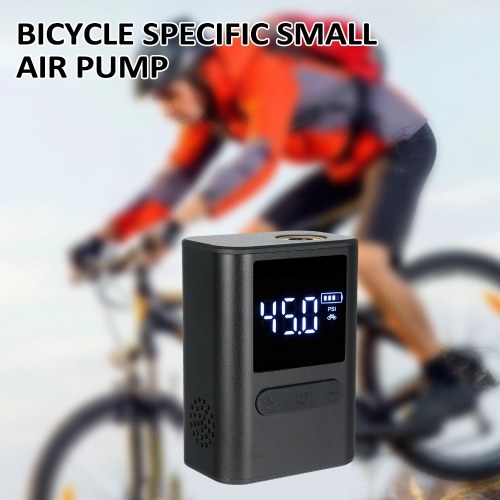 Bike Pump Electric Bicycle Pump Portable Tire Inflator Air Pump for Bikes 100PSI High Pressure Guage 1000mAh Mini Bike Pump for Bikes Cars Motorcycles Balls Swimming laps 