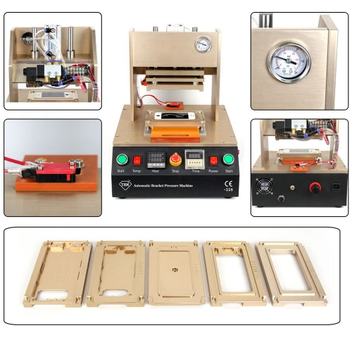 

Professional Automatic Frame Laminator Bracket Pressure Laminating Machine for iPhone with 5 Moulds AC220V