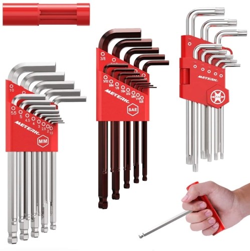 Meterk 35PCS Allen Wrench Kit MK51（Included S2 material）