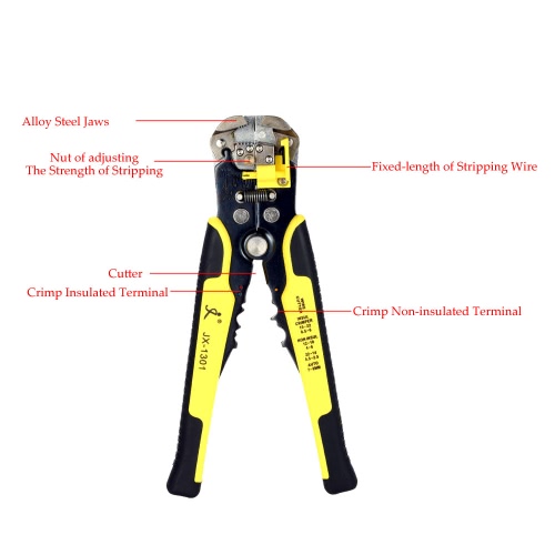 

Multifunctional Automatic Adjustable Cable Wire Stripper Cutter Crimping Tool Peeling Pliers