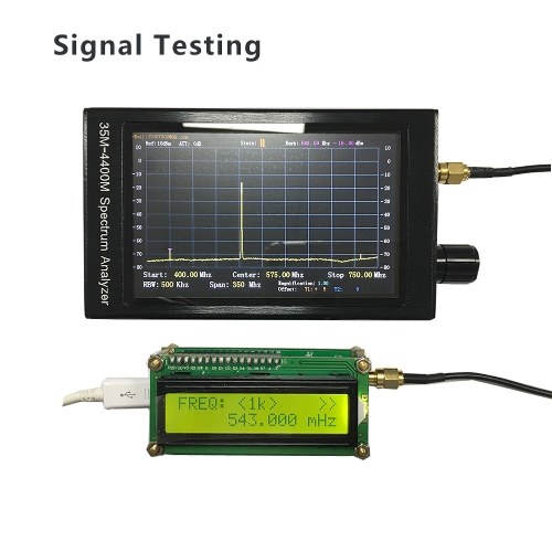 

35M-4400MHZ 4.3 Inch TFT LCD Color Display Screen Handheld Spectrometer Multipurpose Professional Tools sm32f407 Microcontroller High-Precision Accuracy Specturm Analyzer