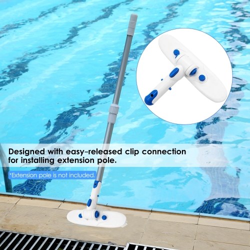 

10-Inch Pool Brush Head Pool Cleaning Tool Cleaning Brush Replacement Bristles for Inground Above Ground Vinyl Pools Tub Bathroom