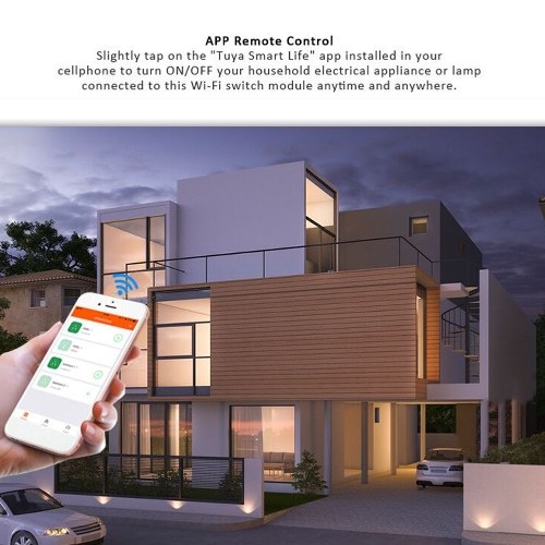 

Tuya WiFi QS-WIFI-S06-16A 100~250V Mini 1 Gang Intelligent Switch Module