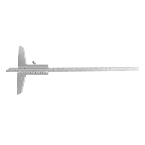 Calibrador Vernier de profundidad Herramienta de medición de acero de alto carbono 150 mm Métrica para mediciones de profundidad Resolución de 0,02 mm