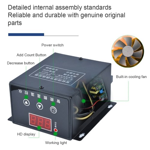 Intelligent Constant Temperature Controller Temperature Adjustable LCD Display Controller Compact Size Manual and Automatically Dual-Control Constant Temperature Controller 