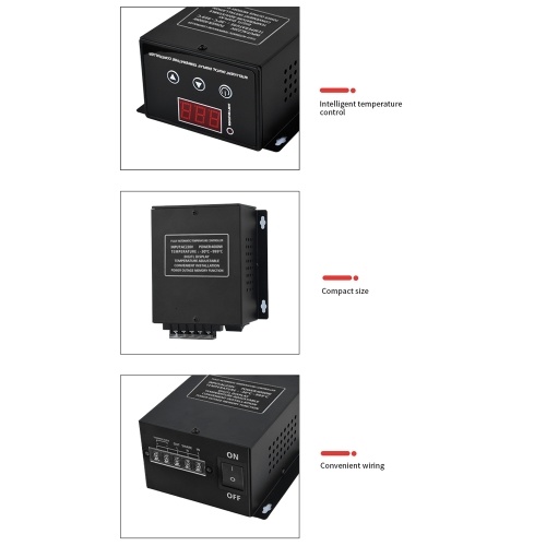 Intelligent Constant Temperature Controller Temperature Adjustable LCD Display Controller Compact Size Manual and Automatically Dual-Control Constant Temperature Controller 