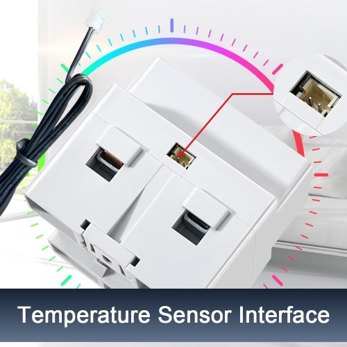 8in1 Power Meter Color Screen 2P Multi-function AC Energy Meter 170-270V/63A Voltage and Current Meter Standard Rail Mounting (without Power Failure Protecting Function) 