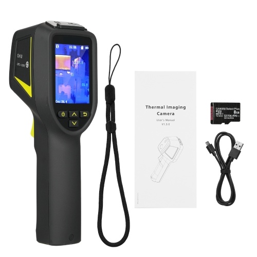 Handheld Infrared Thermometer 192*144 IR Resolution Infrared Thermal Imager ‑20 to 350℃ Temperature Range with 4 Palettes 2.4 Inch LCD Display Screen 8GB Memory Card