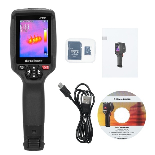 Handheld  IR Thermal Camera Imager 120x90 IR Resolution with 2.8 inch LCD Color Screen 50Hz Frame Rate Rechargeable  32GB Micro SD 2 Meter Drop