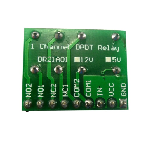 

Mini DC 12V DPDT Double-Throw Relay Module Anti-polarity Switch Board Motor LED