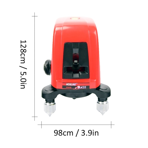 

AK435 Mini Portable 360 Degree Self-leveling Cross Laser Line 2 Line 1 Dot Horizonatal Vertical Red Line Lazer Level