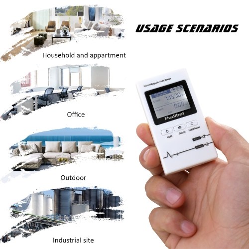 

1.5 Inch Digital Display Mini Portable Small Handheld Professional Electromagnetic Radiation Detector Electromagnetic Wave Tester Radiation Monitoring Instrument