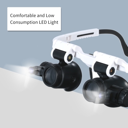

Лупа для очков LED Увеличительное крепление для головы Лупа Сменные лупы 4 Сменные линзы 7X / 10X / 15X / 25X