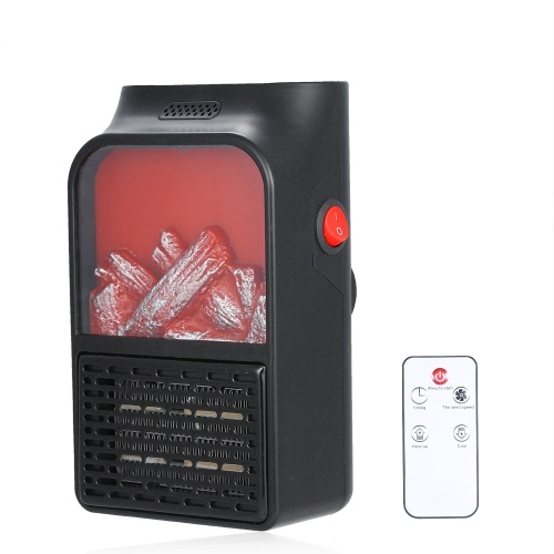 220V Mini Electric Handy Flame Heater 500W Plug-In Air Warmer