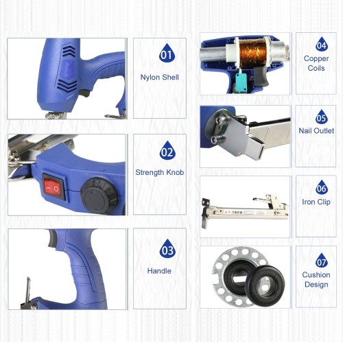 

Electric Nail Gun Electric Nailing Tool Electric Nailer & Stapler Electric Tacker Staple Gun Hammer Nailing Gun