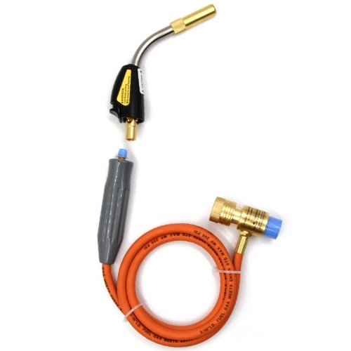 

Mapp Welding Propane Torch with Self Ignition Trigger and 1.5m Hose Fit for BBQ Food Heating Jewelry Soldering