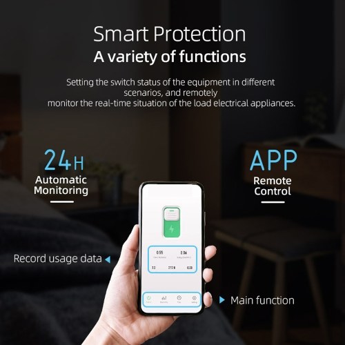 

Tuya Zigbee Intelligent Circuit Breaker Wireless Remotes Control Din Rail Switch Compatible with Alexa Google Home 32A