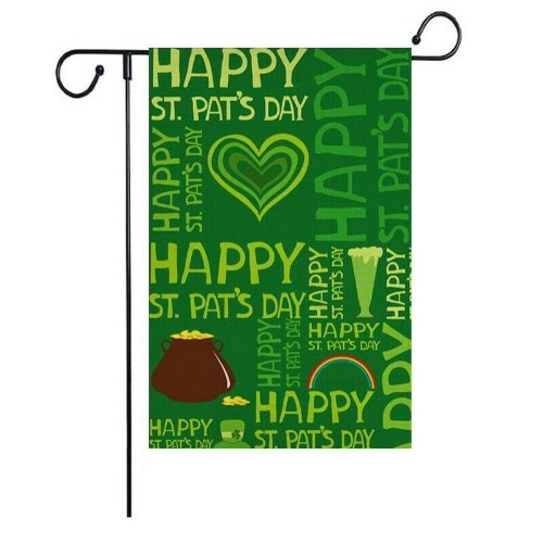 

Irish St.Patrick's Day Yard Banner Garden Flag Indoor Outdoor House Decor 12*18"