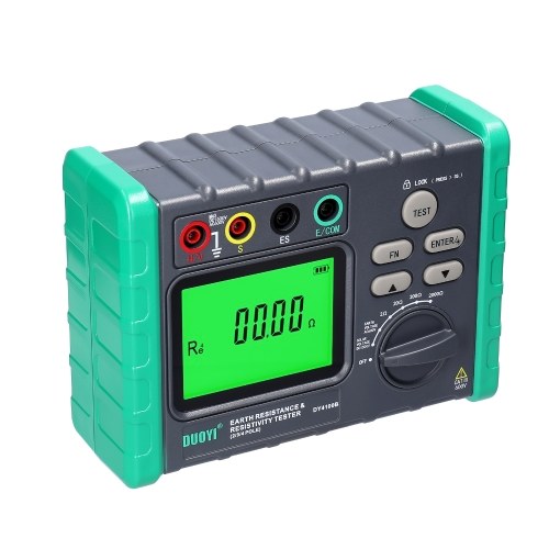 High Accurancy Digital Display Grounding Resistance Tester Multi-Gear Ground Resistance Tester Voltage Meter Megohmmeter Voltmeter Photovoltaic Voltage Measurement Machine DY-4100A 