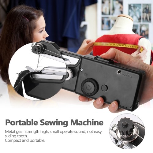 

Portable Sewing Machine Mini Handheld Sewing Machine Electric Stitch Household Tool for Fabric Clothing Kids Cloth