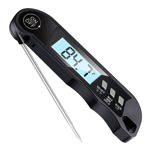 

Meat Cooking Thermometer Digital Instant Read Portable Foldable LED Display Food Thermometer for Home Kitchen BBQ Grill Baking