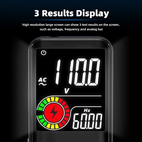 BSIDE S10 Intelligent 9999 Counts Multimeter Digital LCD Display AC/DC Voltmeter Ohmmeter Test Resistance Capacitance Frequency Diode Continuity NCV Live Line with Flash Light Data Hold 