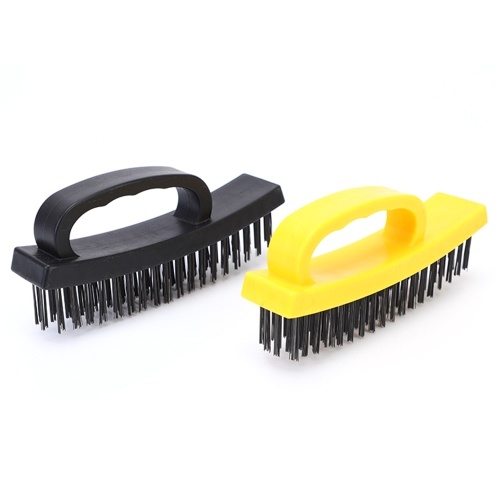 

Wire Scratch Brush 6.5'' Stainless Steel Scrub Brush Multi-Purpose Heavy Duty Wire Scratch Brushes Scrub Brush Wire Bristle Brush Comfortable Handle Grip
