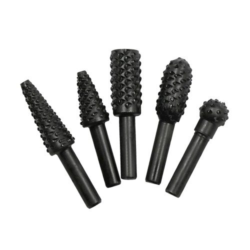 

5PCS Woodworking T wist File Rasp Drill Bits Grinding H-ead Portable
