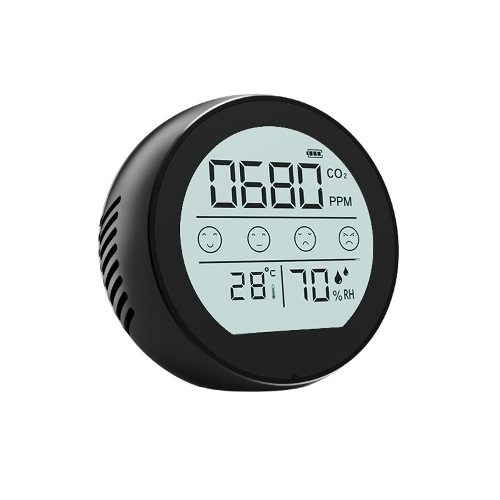 NDIR CO2 compteur de dioxyde de carbone humidité température outil de détection polyvalent bureau à domicile intelligent intérieur extérieur haute précisions moniteur de qualité de l'air