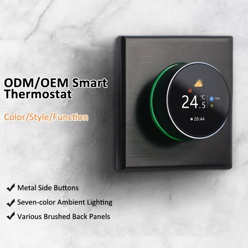 

WiFi Smart Thermostat Color Screen Rotary Heating Thermostat with Backlight/Temperature/Sensor/Time Temperature Calibration Adjustment (Electric Heating)
