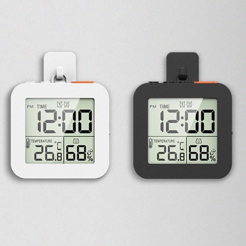 

LCD Digital Display Hygrothermograph Humidity Meter Temprature Meter Multifunctional Clock Timer Recyclable Timing Two Sets of Alarms Clock