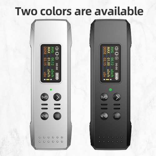 Portable Nuclear Radiation Detector Handheld Geiger Counter 0.96inch TFT Display X-rays γ-rays β-rays Detecting Tool Real-time Average Cumulative Dose Alarm Household Radioactive Tester 
