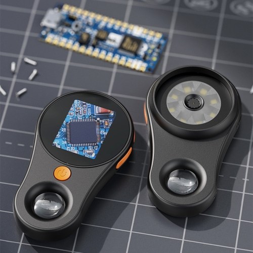 2.0inch Digital Handheld Microscope 1080P 500X Video Coin Microscope with Magnifying Glass and 8 LEDs for Electronics Coins Jewelry Watch Repairs 