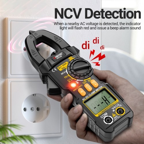 ANENG PN108 Digital Clamp Meter Voltage Current Tester Professional 6000 Counts Multimeter with LCD Display Diode Temperature Hz Ohm Capacitance Tester 
