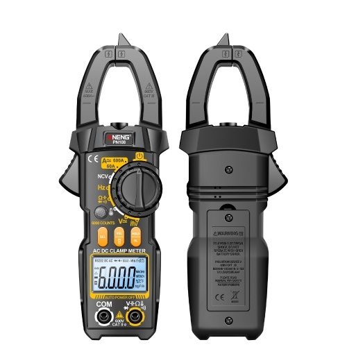 ANENG PN108 Digital Clamp Meter Voltage Current Tester Professional 6000 Counts Multimeter with LCD Display Diode Temperature Hz Ohm Capacitance Tester 