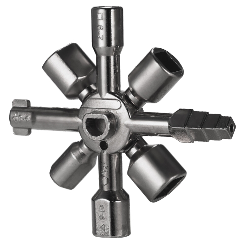 

Universal Control Cabinet Key Marine Tools Key Torque Wrenches Cross Key with Double Head Bit