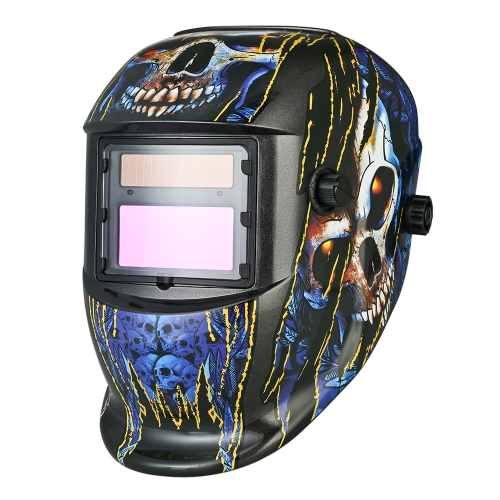 Casco per saldatura industriale Solar Power Auto Darkening Welding Casco TIG MIG con fascia regolabile