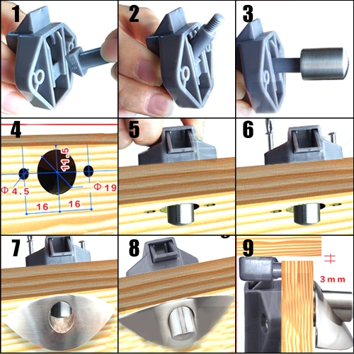 

Half-moon Push Lock Keyless Push Latch Catch RV Wardrobe Drawer Lock For Wardrobe Drawer Cabinet Caravan Furniture Lock(Champagne)